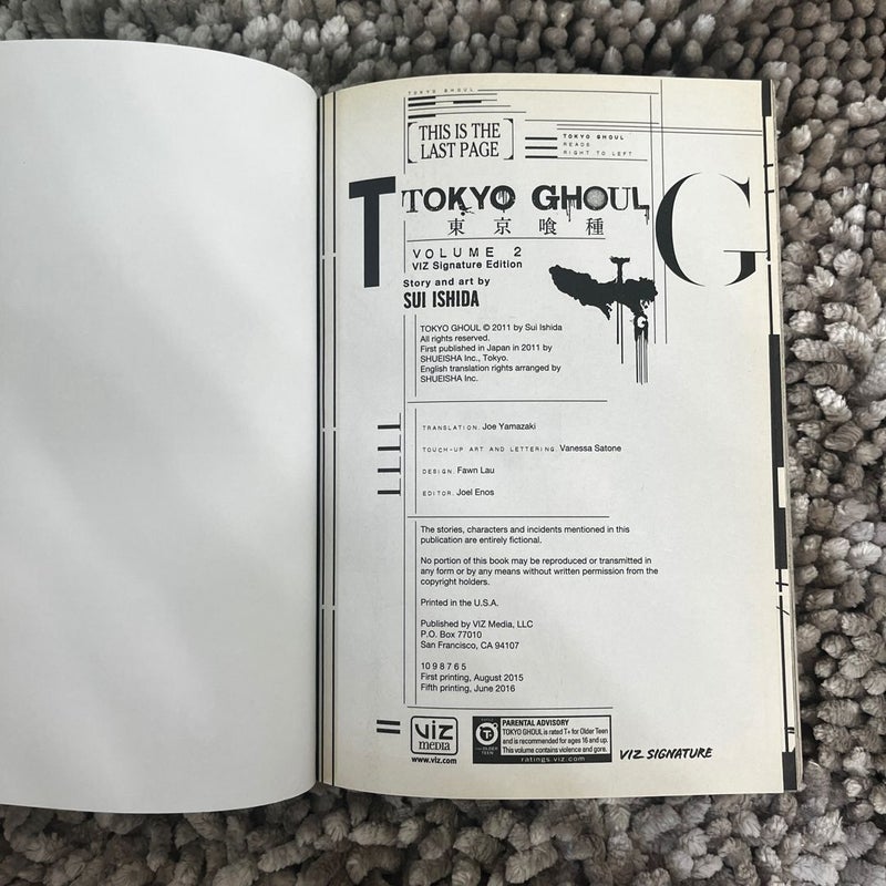 Tokyo Ghoul, Vol. 2