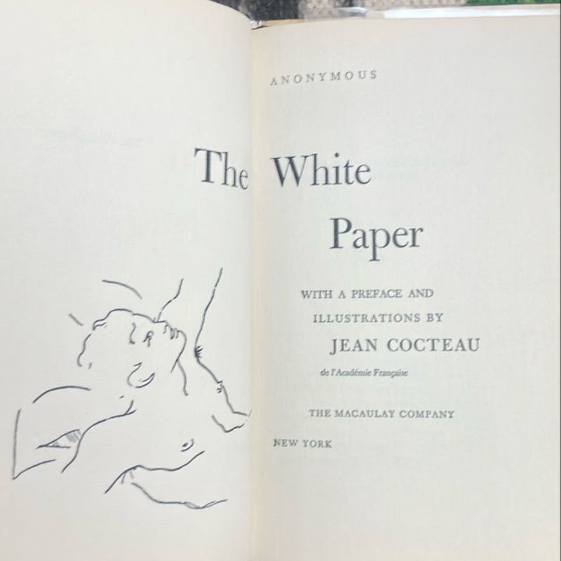 The White Paper: With a Preface and Illustrations by Jean Cocteau (1958)