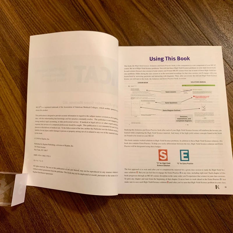 MCAT High-Yield Science: Solutions & Extra Practice (Kaplan)