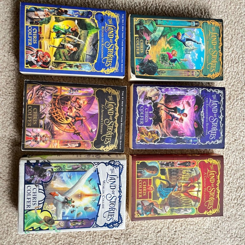 The Land of Stories Complete 6 Book Set Chris Colfer Paperback Fairy Tale