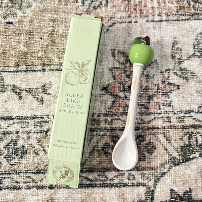 Sleep like Death apple ceramic Spoon Fairyloot