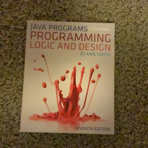 Java(tm) Programs for Programming Logic and Design