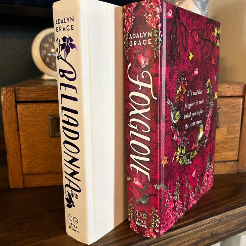 Belladonna and Foxglove Hardcover books 