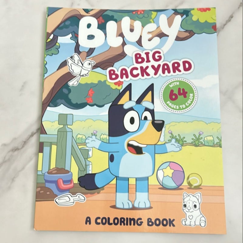 Bluey: Big Backyard: a Coloring Book