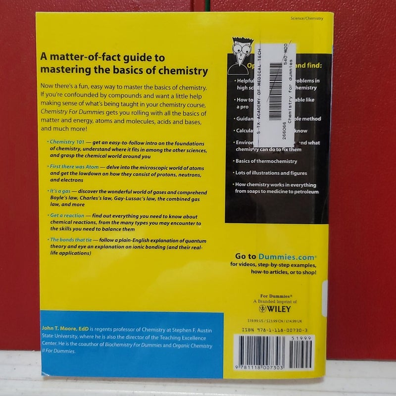 Chemistry for Dummies®