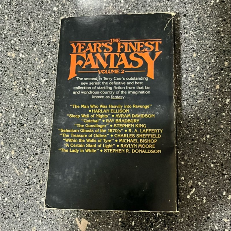 The Year’s Finest Fantasy vol. 2, edited by Terry Carr