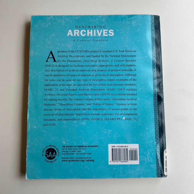 Describing Archives