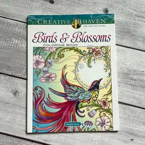 Creative Haven Birds and Blossoms Coloring Book