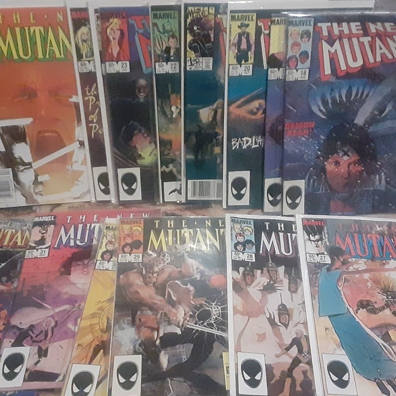 New Mutants 1983 18-31 Marvel comic book lot 