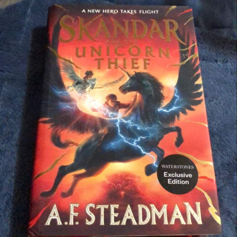 Skandar And The Unicorn Thief Waterstones Sprayed Edges NEW 