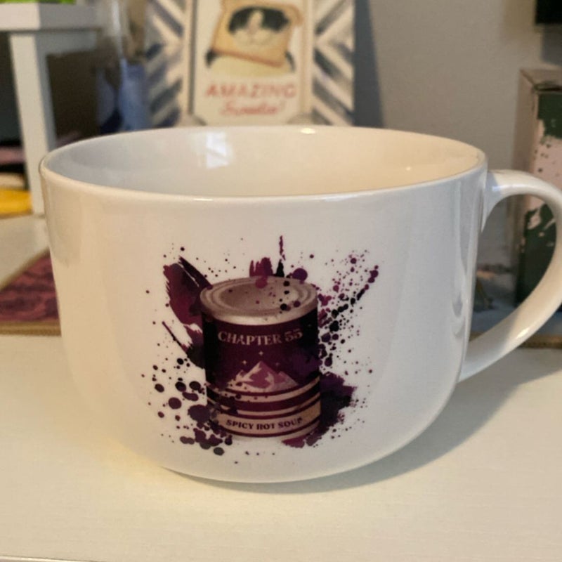 Bookish box a quart of thorns and roses, inspired bowl and spoon