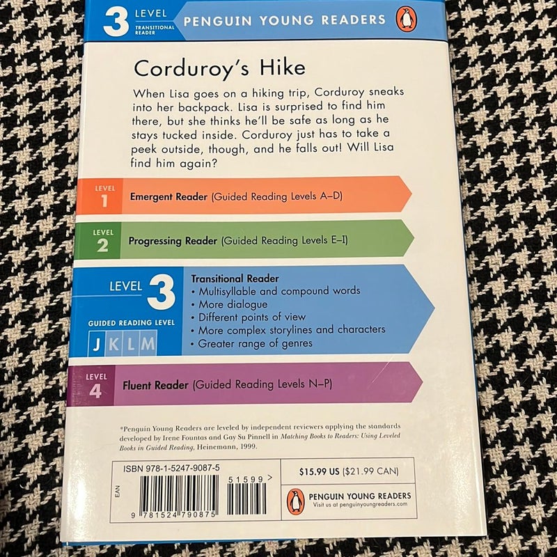Corduroy's Hike *hardback, like new