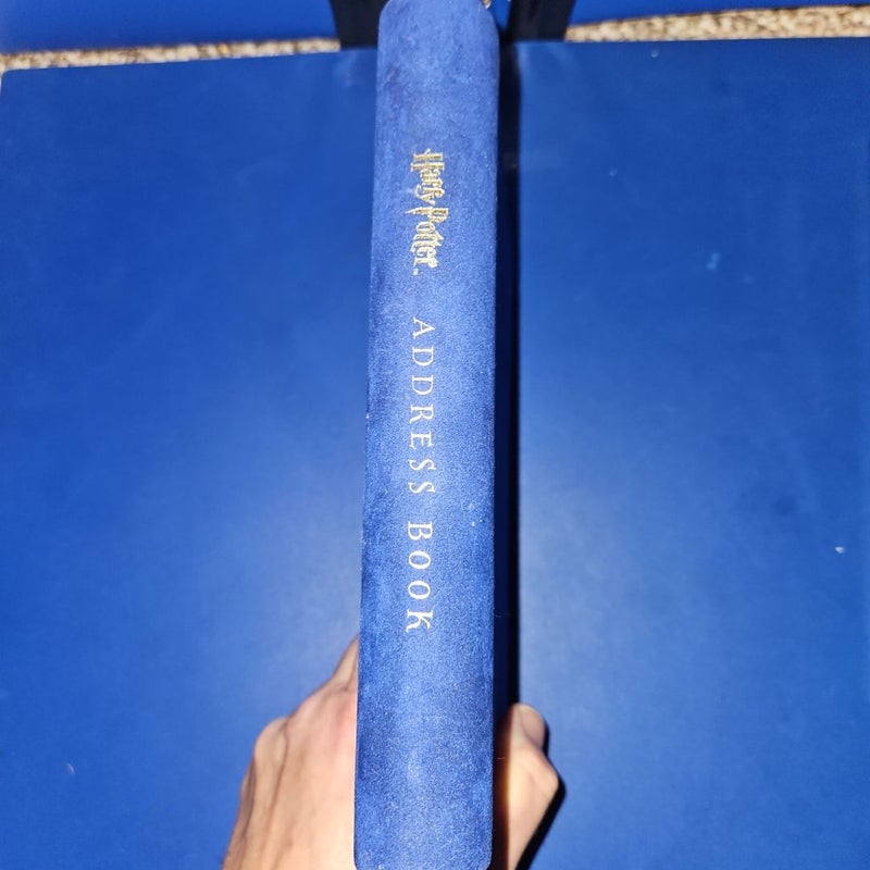 HARRY POTTER Blue Velvet Address Book