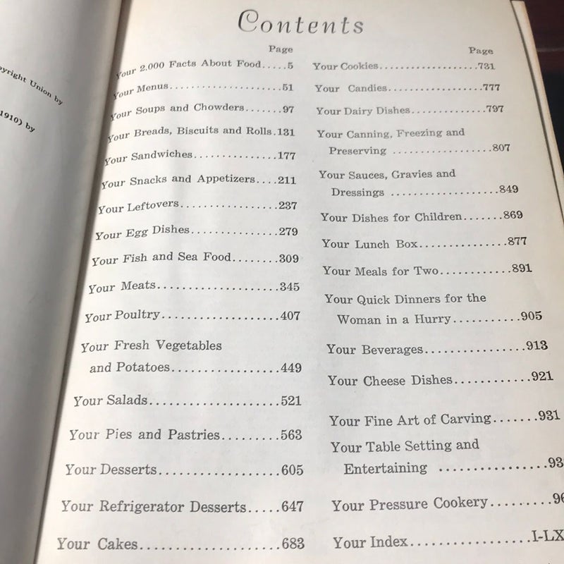 1964 Culinary arts institute encyclopedia cookbook 