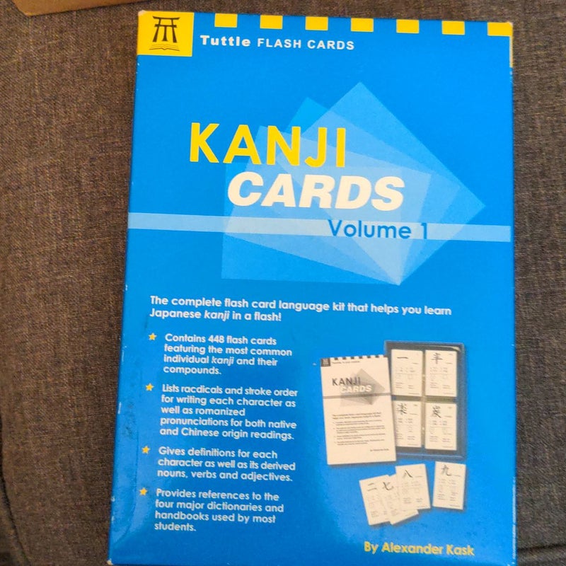 Japanese Kanji Cards Kit Volume 1