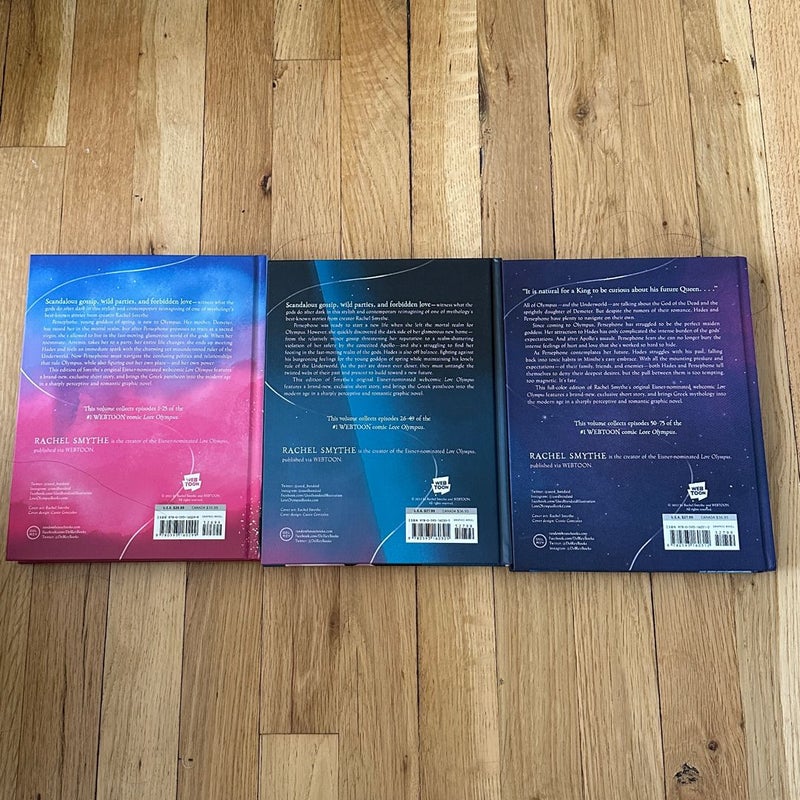 Lore Olympus Volumes 1-3