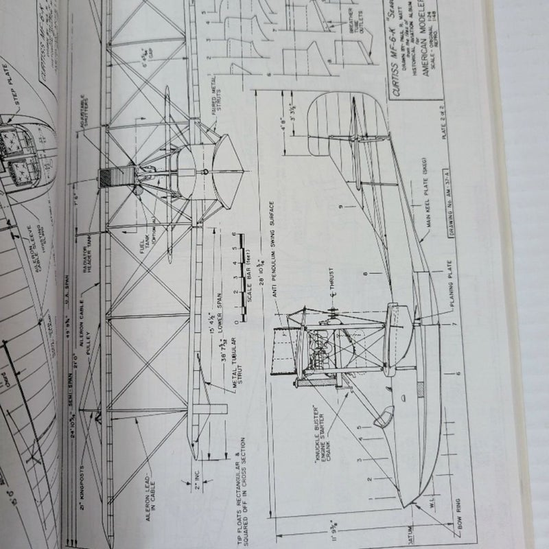 Paul Matt Scale Airplane Drawings 