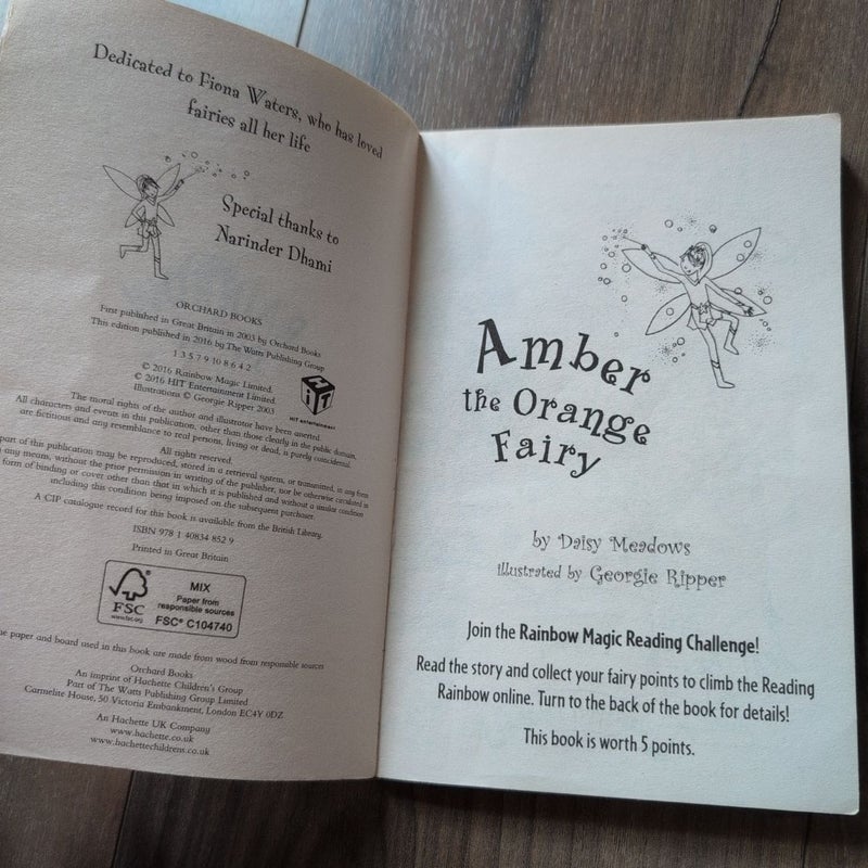 Rainbow Magic: Amber the Orange Fairy