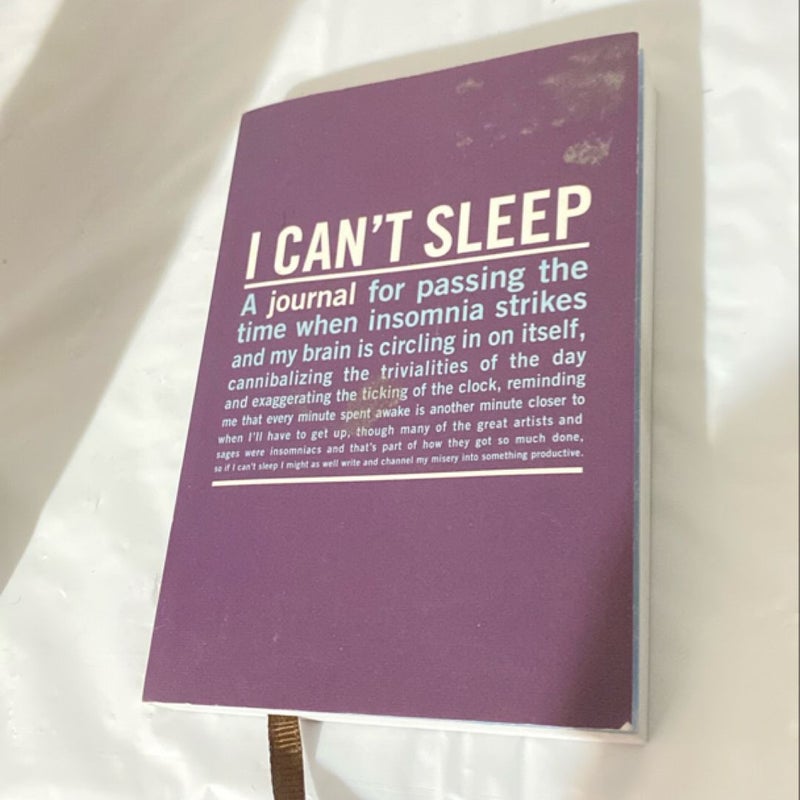 I can’t sleep
