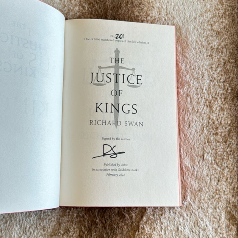 The Justice of Kings *Goldsboro Hand Signed and Numbered Special Edition*