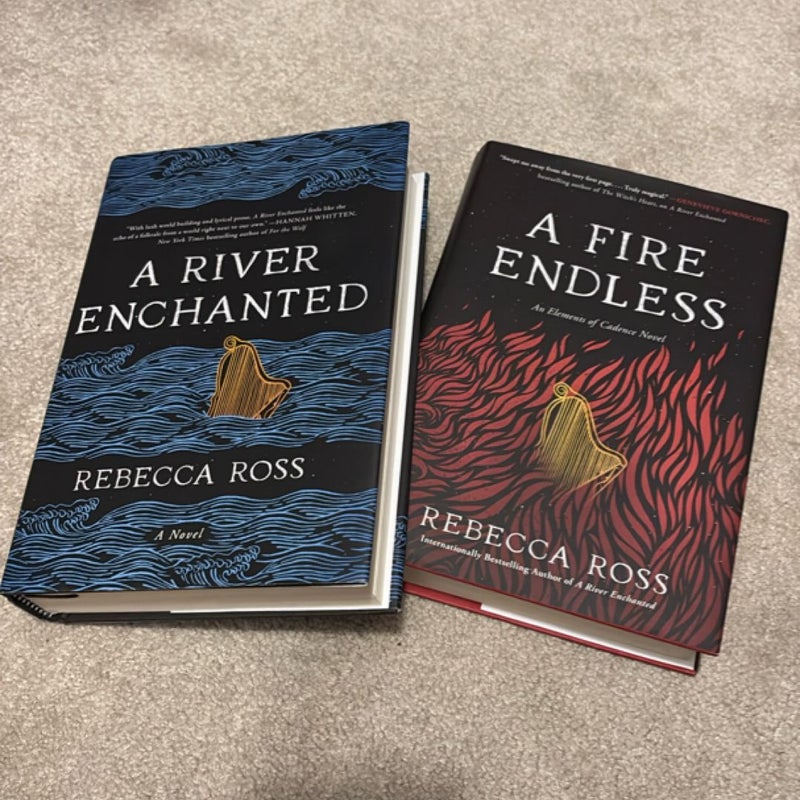 OOP A River Enchanted, A Fire Endless *Free of BOTM Markings!!*