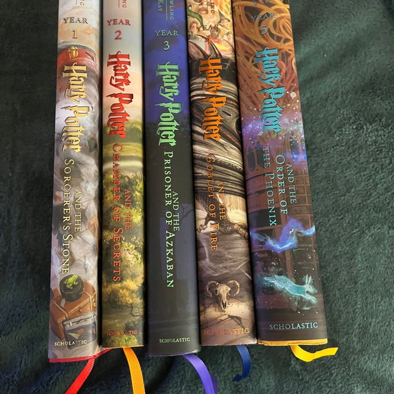 Harry Potter Illustrated Edtions books 1-5