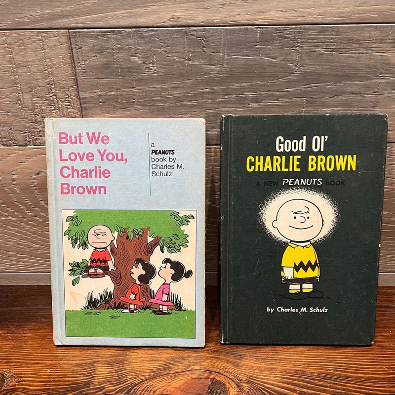 Vtg. Peanuts Books Good Ol’ Charlie Brown & But We Love You Charlie Brown  1957
