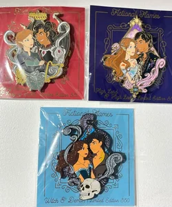 Fictional Flames bookish pins (read description before buying)