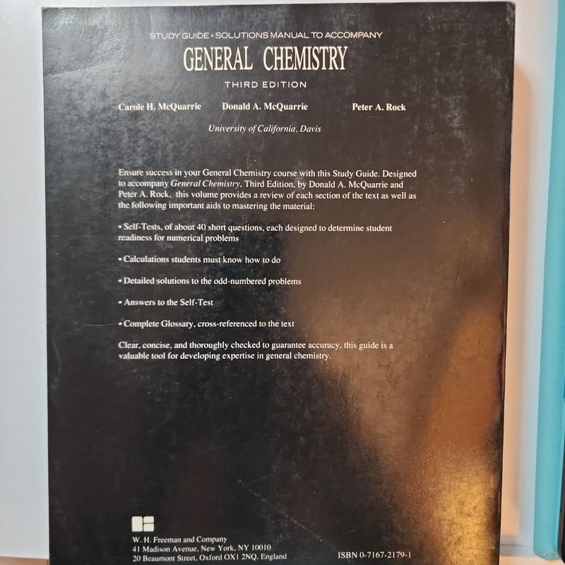 Study Guide - Solutions Manual to Accompany General Chemistry