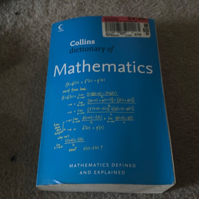 Collin’s dictionary of Mathematics