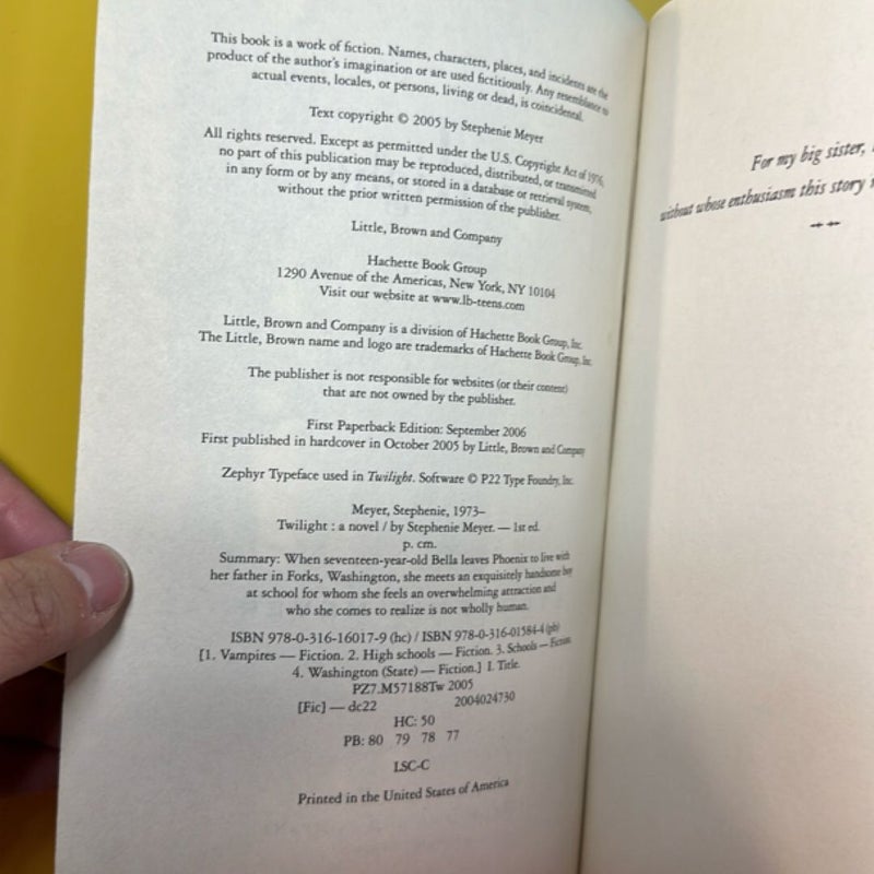 Twilight - 1st Paperbck Edition
