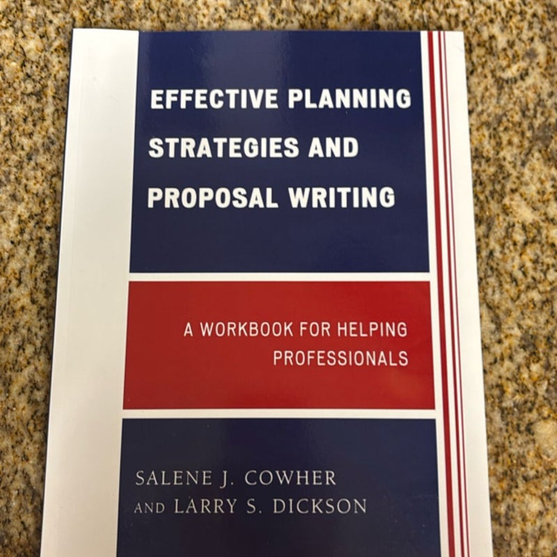 Effective Planning Strategies and Proposal Writing