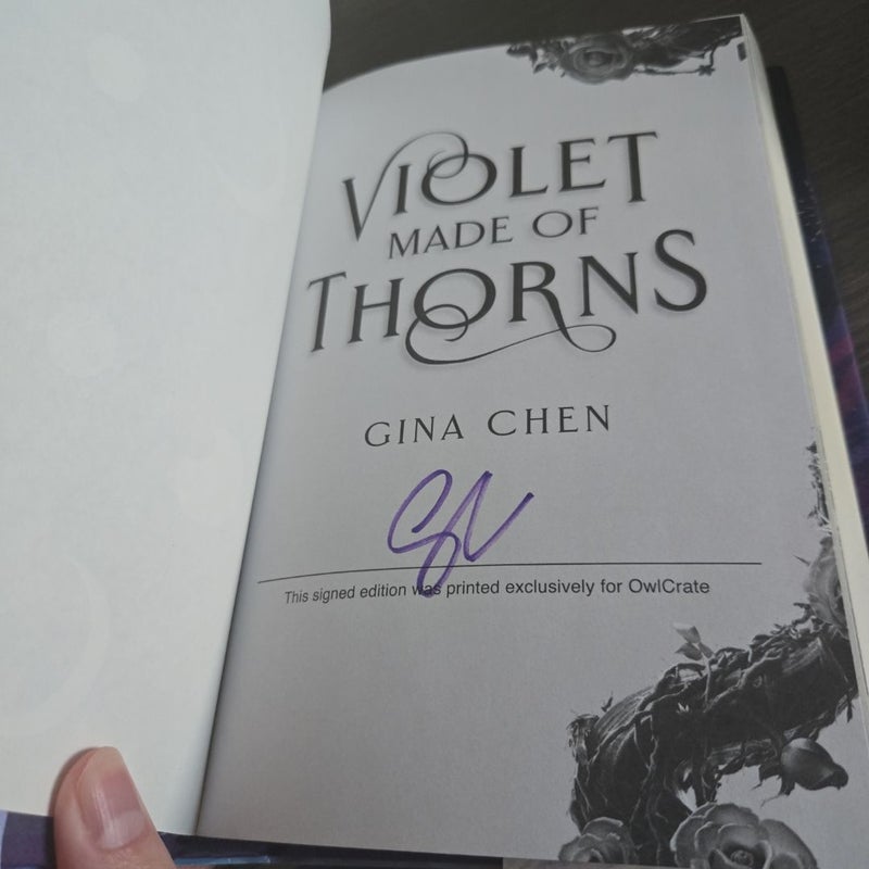 Violet Made of Thorns (Owl Crate, Signed)