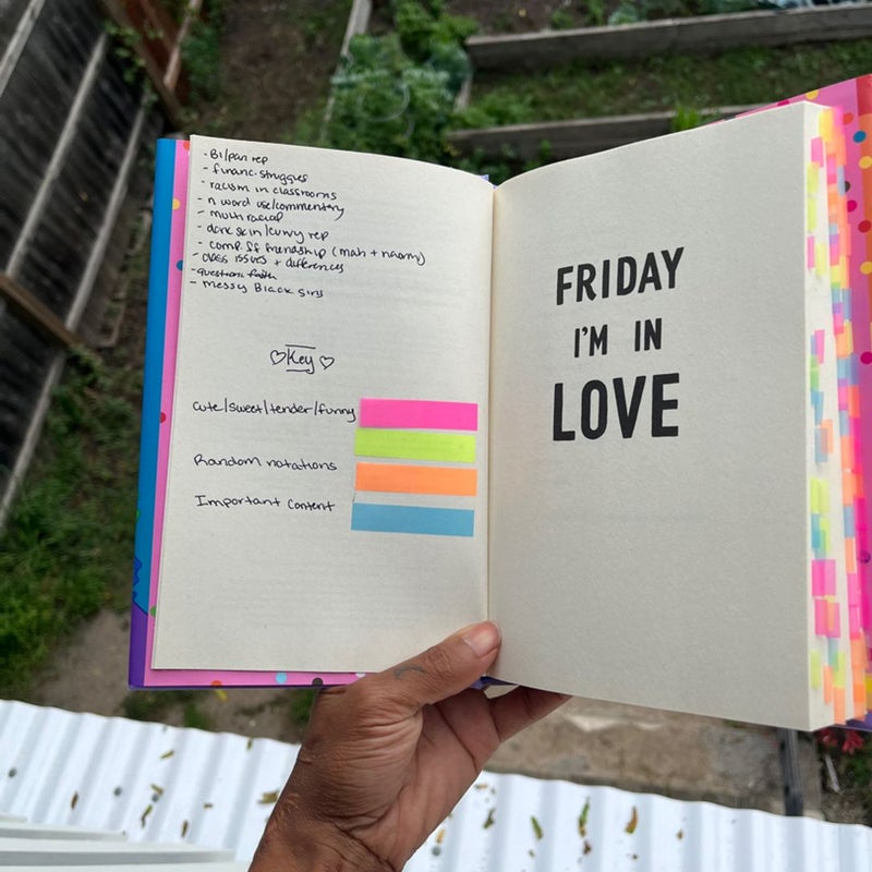 *annotated* Friday I'm in Love