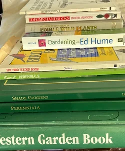 Lot of nine gardening books