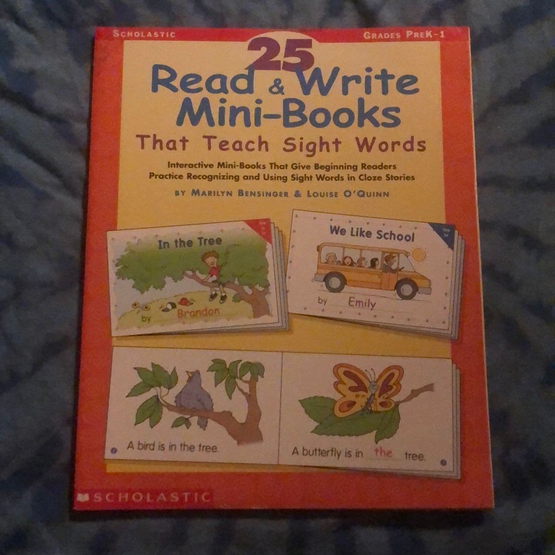 25 Read and Write MiniBooks That Teach Sight Words by Louise O'Quinn