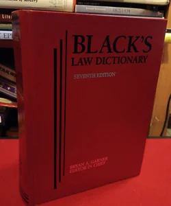 Blacks Law Dictionary seventh Edition
