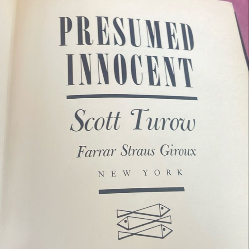 Presumed Innocent (1987 FIRST EDITION/ Second Printing)