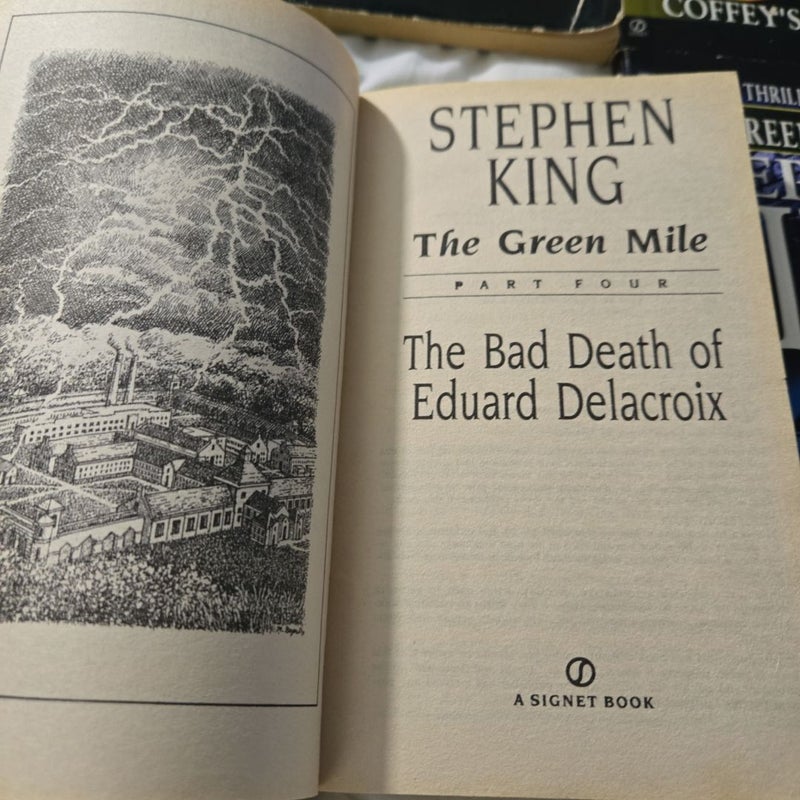 The Green Mile 1, 3, 4, 5, 6 serial thrillers lot paperback used