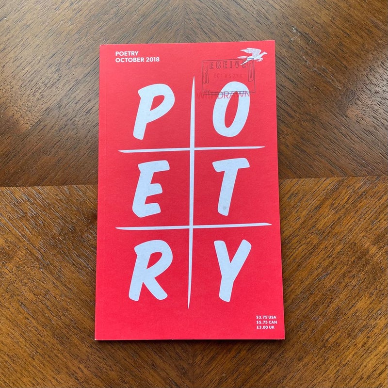 Poetry Magazine October 2018