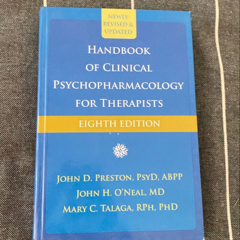 Handbook of Clinical Psychopharmacology for Therapists