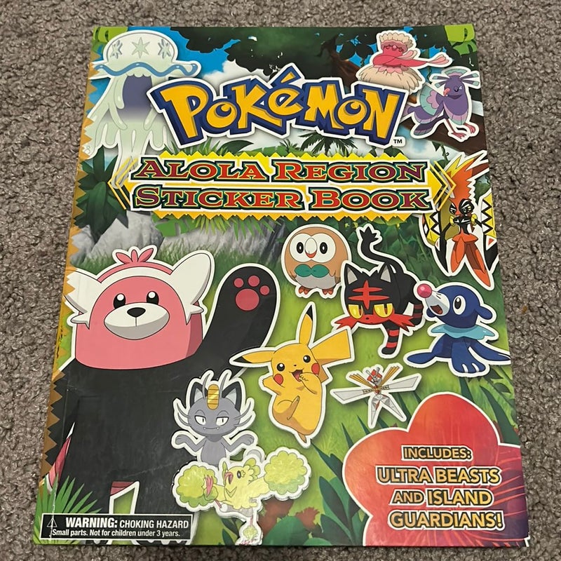 Pokémon Alola Region Sticker Book