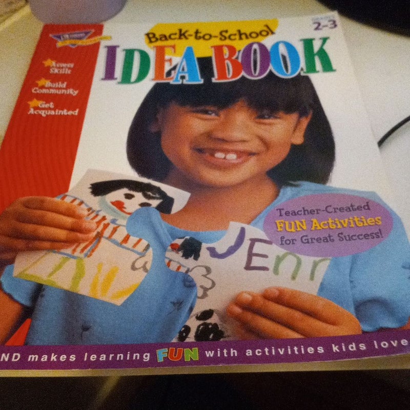 Back to school idea book