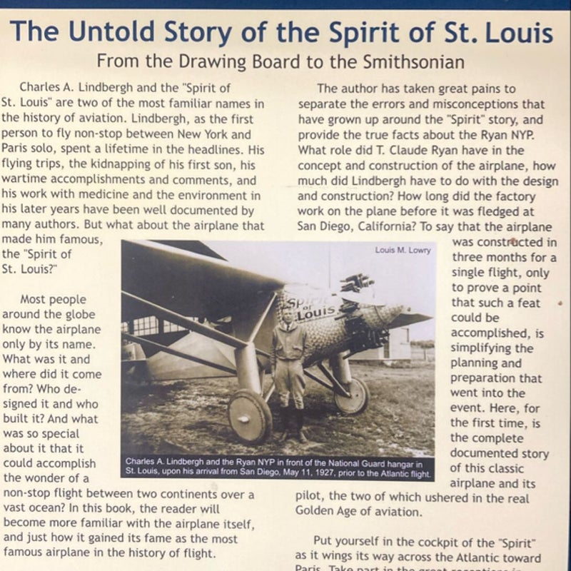 The Untold Story of the Spirit of St. Louis