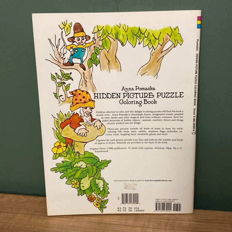 Hidden Picture Puzzle Coloring Book