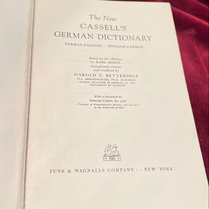 The New Cassell’s German Dictionary