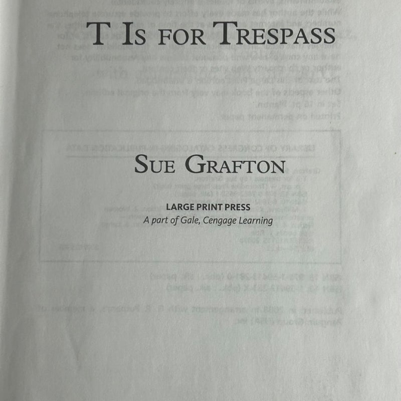 T Is for Trespass