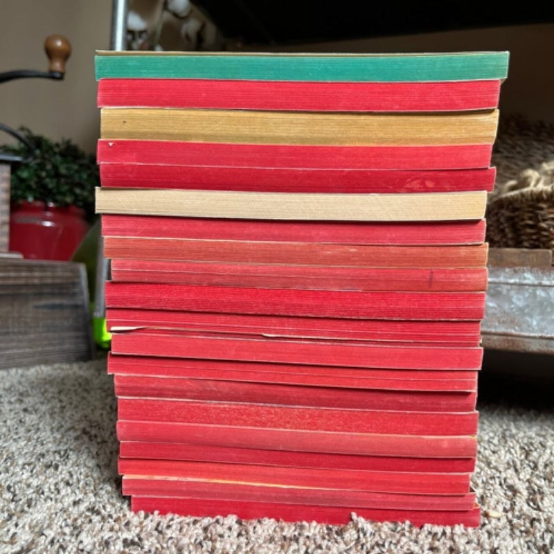 20 vintage harlequin books from the 1950’s - 1980’s