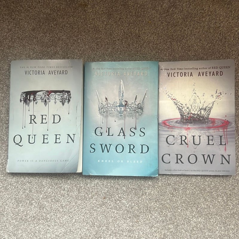 Red Queen, Glass Sword, Cruel Crown