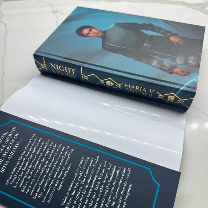 Fairyloot Night Study SIGNED by Maria V. Snyder